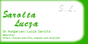 sarolta lucza business card